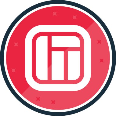 Bir bayrak simgesinin vektör illüstrasyonu