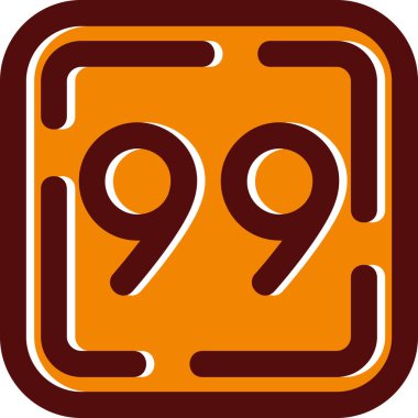 Doldurulmuş 99 simgesi - özet biçimi