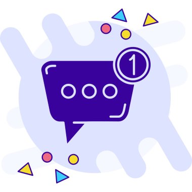 Sohbet simgesi vektör illüstrasyonu