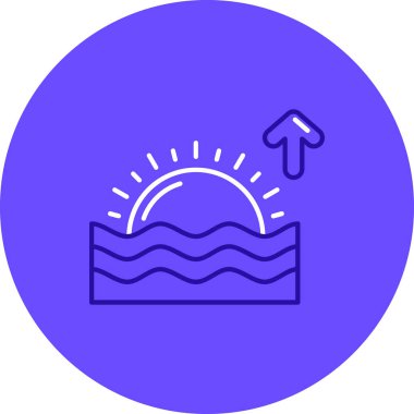 Yüzme havuzu simgesinin vektör illüstrasyonu