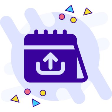 Takvim simgesi vektör illüstrasyonu