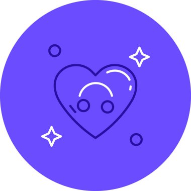 Bir kalbin vektör illüstrasyonu