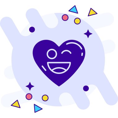 Emoji duygu gülümseme simgesi - özet biçimi