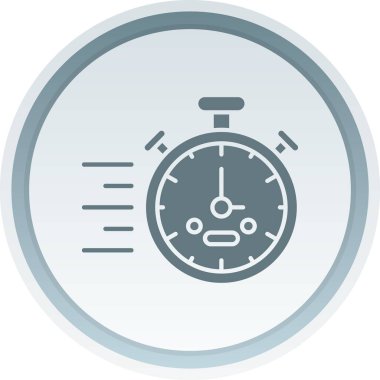 Kronometre simgesi, vektör illüstrasyonu