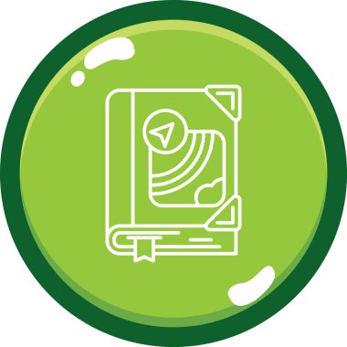 Bir kahvenin modern simgesinin vektör çizimi