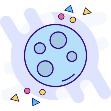 bakteri virüsü ikonu - ana hatlar biçiminde