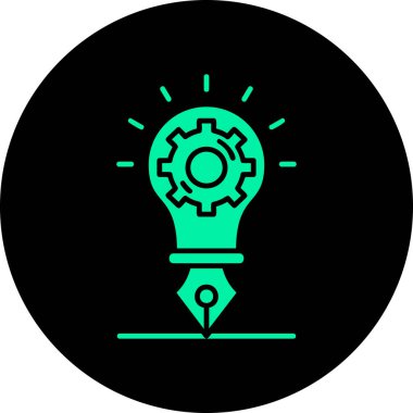 ampul simgesi vektör illüstrasyonu