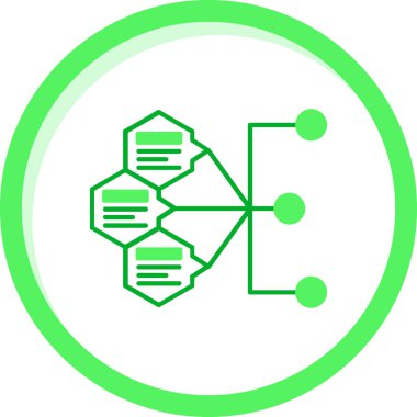 Engelleme zinciri. Basit bir çizim. dizayn