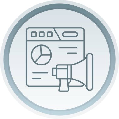 megafon ikon vektör illüstrasyon tasarımı