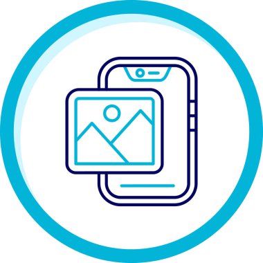 Harita pin satırı biçiminde akıllı telefon