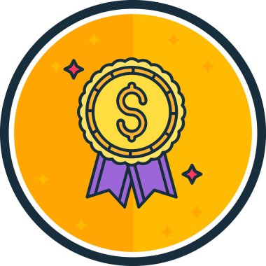 Rozet. Web simgesi basit tasarım