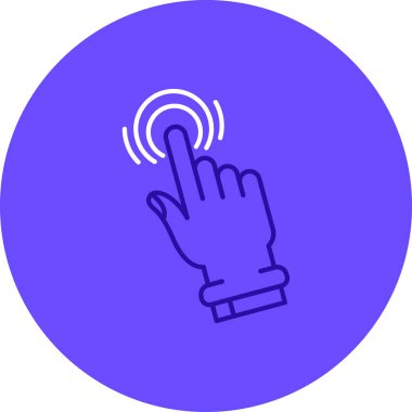 Bir el simgesinin vektör illüstrasyonu