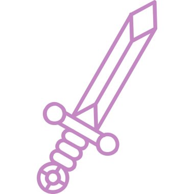 Bir kılıcın vektör illüstrasyonu