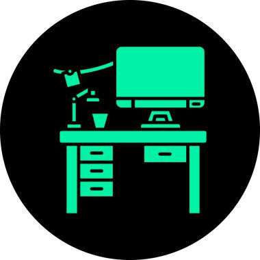 Vektör masa simgesi çizimi