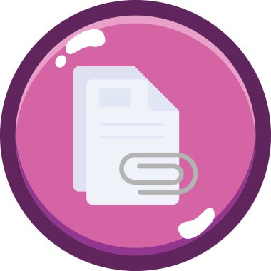 Belge. Web simgesi basit illüstrasyon