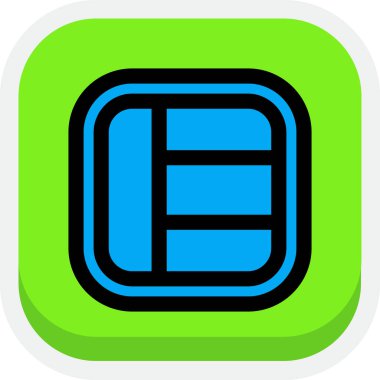 Alfabe harfinin sembolü olan düğme