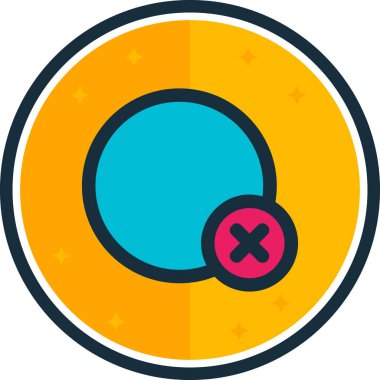 Modern bir simgenin vektör illüstrasyonu