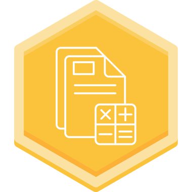 Belge. Web simgesi basit illüstrasyon