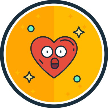 kalp aşk vektörü simgesi