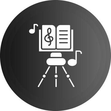 Siyah bir simgenin vektör illüstrasyonu