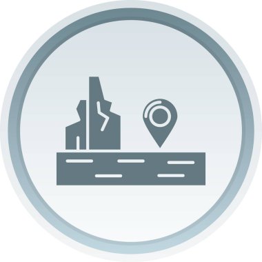 Harita işaretleyici simgesi, vektör illüstrasyonu