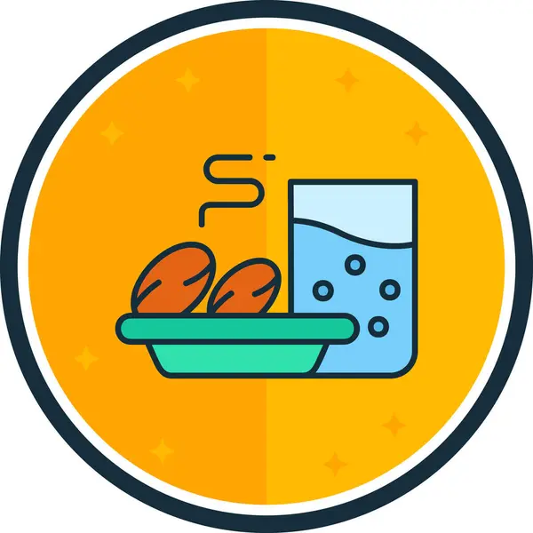Yemek. Web simgesi basit illüstrasyon
