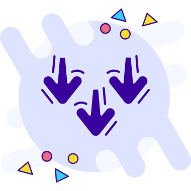 ok vektör illüstrasyon tasarımı olan kalp