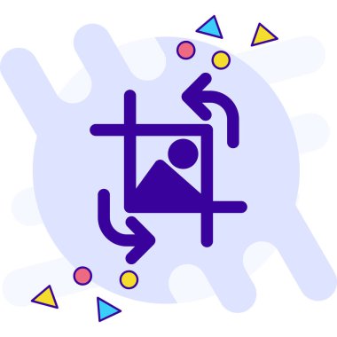 Bayrak haritasındaki bir harita simgesinin vektör çizimi