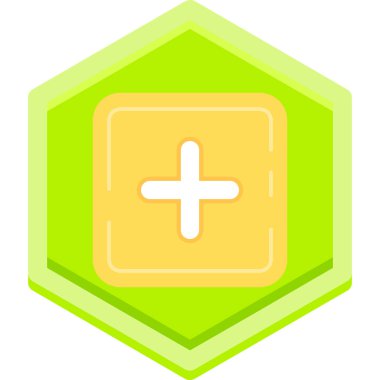 rozet vektör simgesi modern basit tasarım,