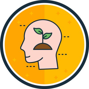 Çiçekli bir adamın vektör çizimi