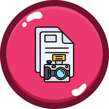 kamera fotoğrafçılık simgesi doldurulmuş tasarım biçimi