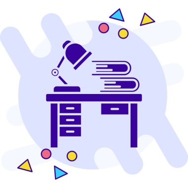 Bir mikroskobun vektör çizimi