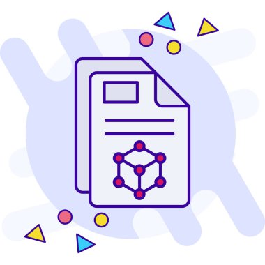 dosya simgesi vektör illüstrasyon tasarımı içeren belge