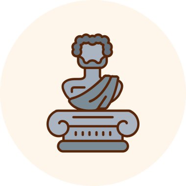 Yunan çelengi giymiş bir kadının vektör çizimi