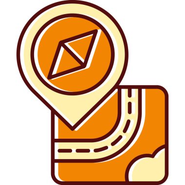 navigasyon simgesi vektör illüstrasyonu