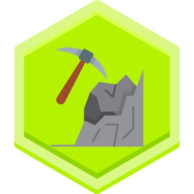 maden ikonu vektör illüstrasyonu