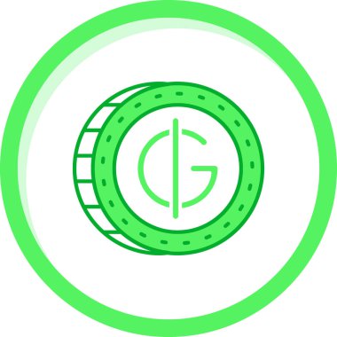 Benzersiz para vektör simgesi