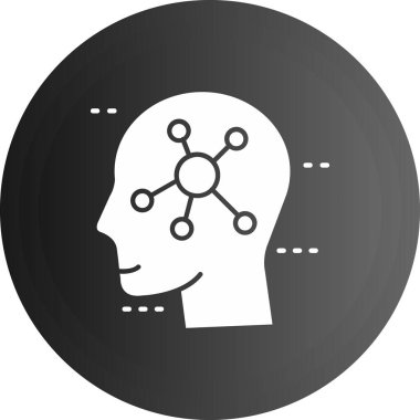 baş vektör simgesi. biçim çift renkli düz yuvarlak sembol, gri ve gri renkler, yuvarlak açılar, beyaz arkaplan.