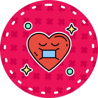 Aşk ikonu vektörlü kalp. İnce çizgi işareti. izole edilmiş sınır sembolü çizimi