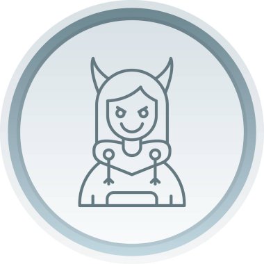 Şeytan. Web simgesi basit illüstrasyon