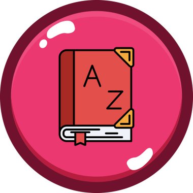 Moda tarzı izole edilmiş arkaplanda kitap simgesi