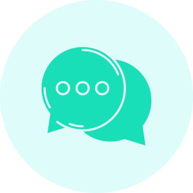 Sohbet kabarcığı vektör illüstrasyonu