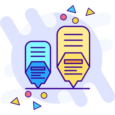 Kalem simge tasarlamak vektör