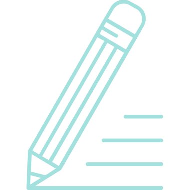 kalem ve kalem ikonu vektör çizimi