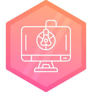 Seo simgesinin vektör illüstrasyonu