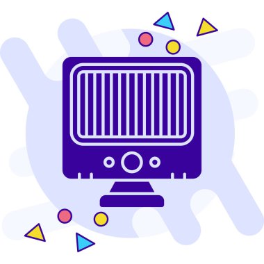 tren simgesi vektör illüstrasyonu