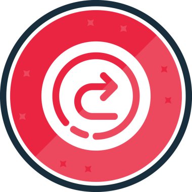 İzole edilmiş tek hedef simgenin vektör illüstrasyonu