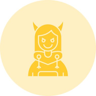 şeytan cadılar bayramı ikonu doldurulmuş ana hatlarıyla