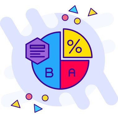 İş dünyasının vektör illüstrasyonu modern finans simgesi