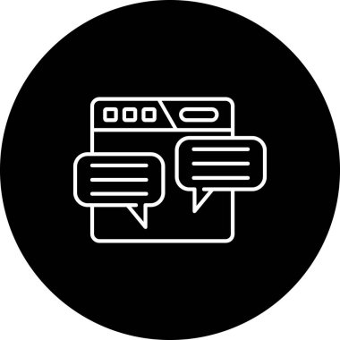 konuşma kabarcığı vektör çizimi